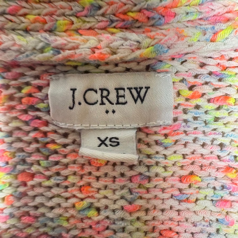 J.Crew Womens Confetti Marled Knit V-Neck Button Front Cardigan Sweater XS - Picture 4 of 7